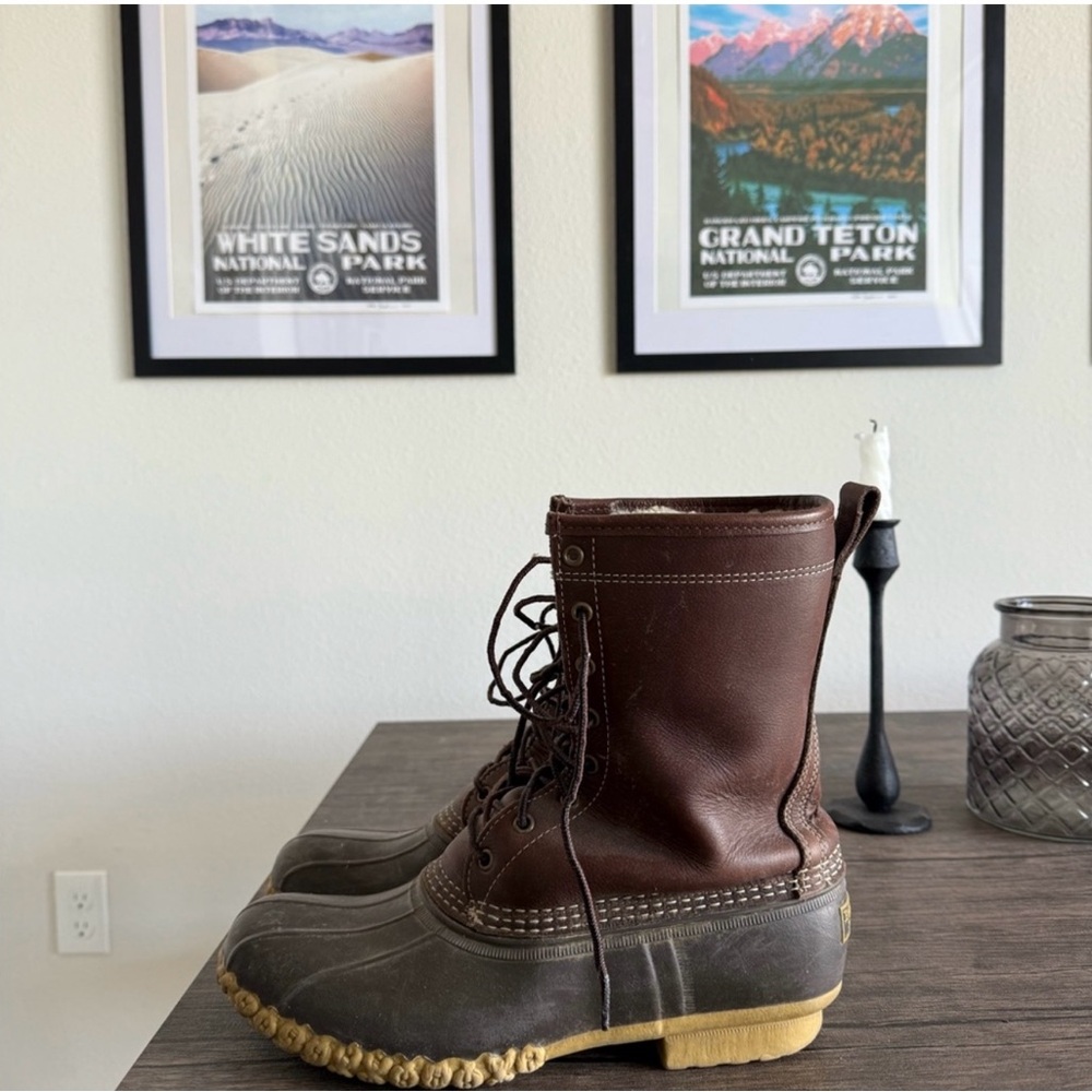 L.L. Bean Brown and Gray Men's Boots